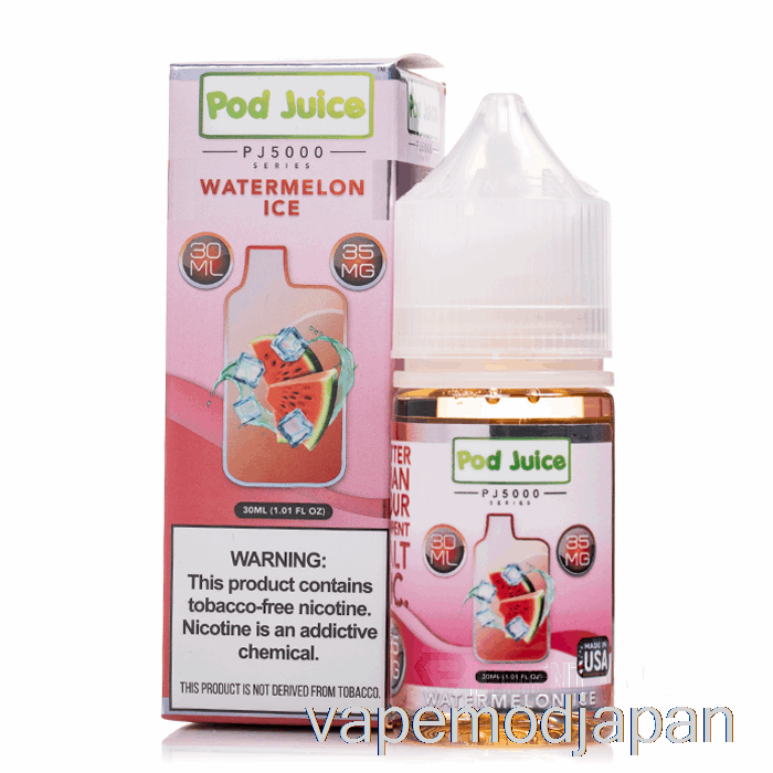 VAPE Japan スイカアイス - ポッドジュース PJ5000 - 30ml 55mg